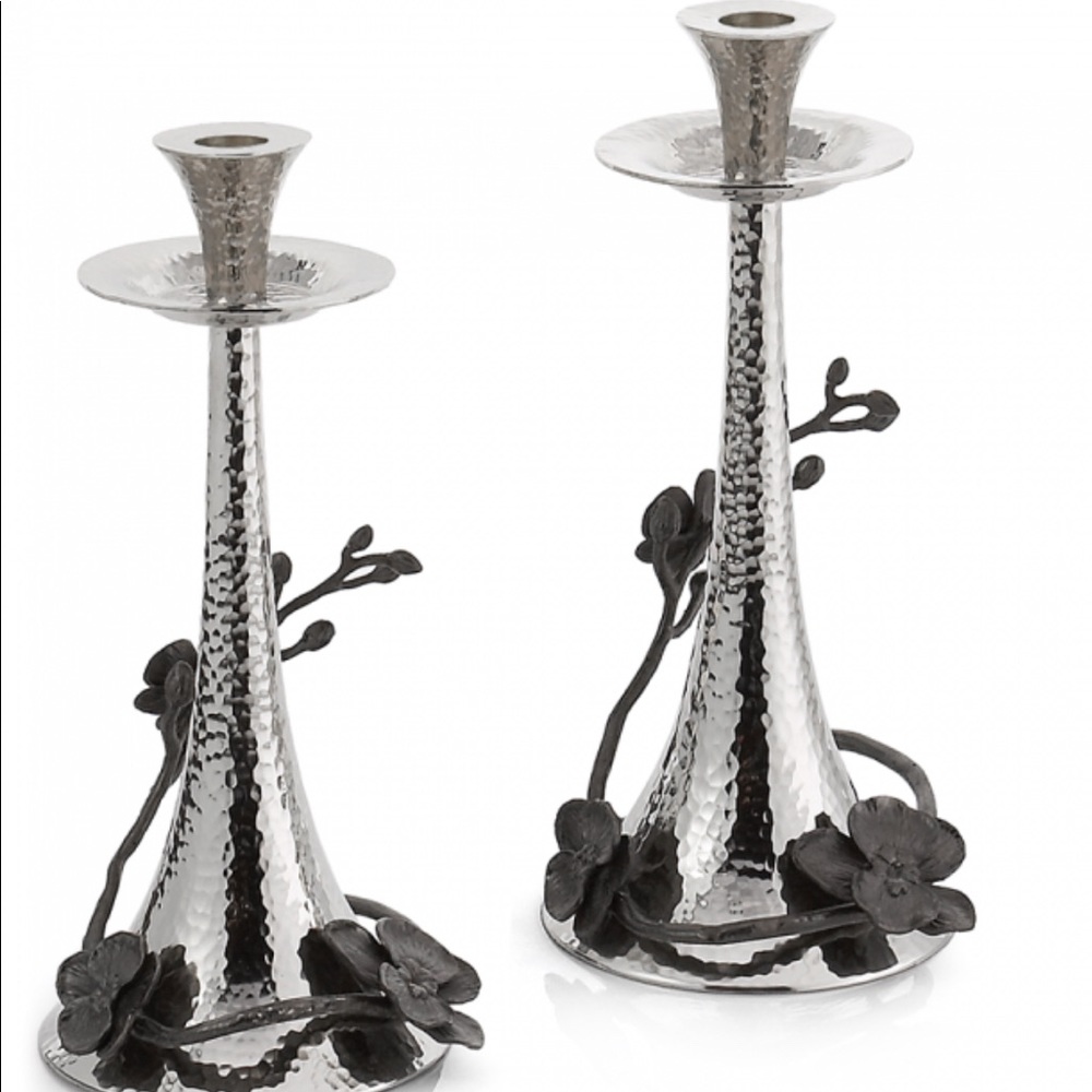 Michael Aram Black Orchid Candleholders